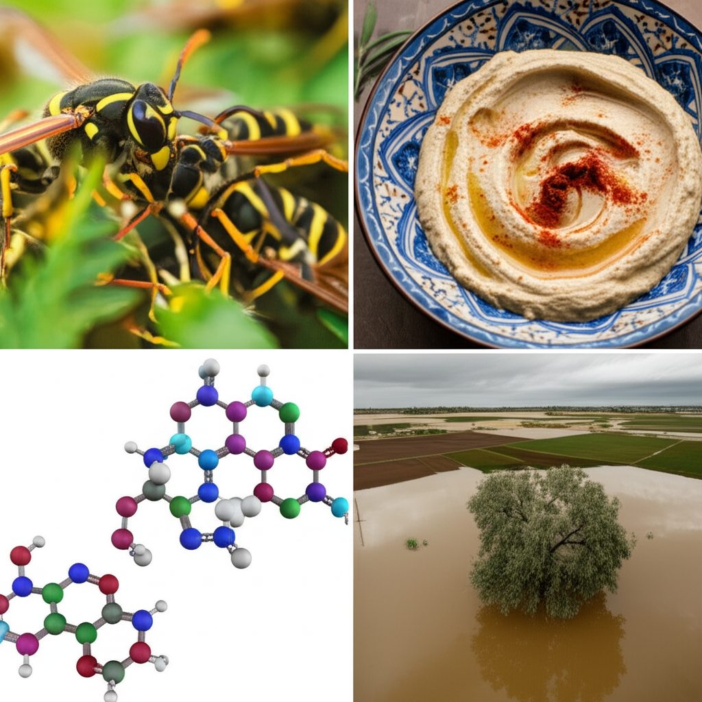 חדשות העתיד: צרעות, חומוס וממתיקים!